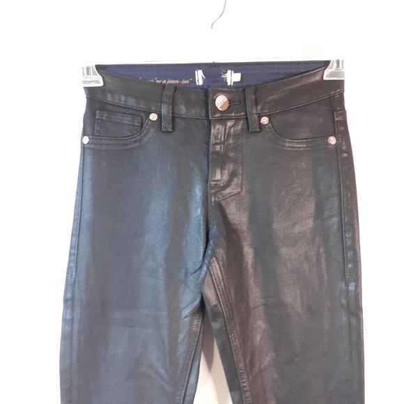 Ted Baker Ombre Wash Skinny Jeans Black Size 25 Designer Slim Ankle Length - Picture 4 of 11